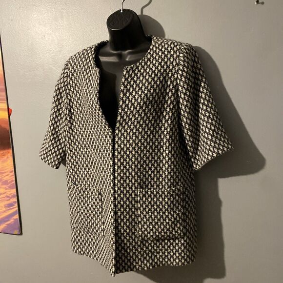 Norm Thomson Womens Wool Blazer Jacket Hidden Hook & Eye Closure - Picture 5 of 7